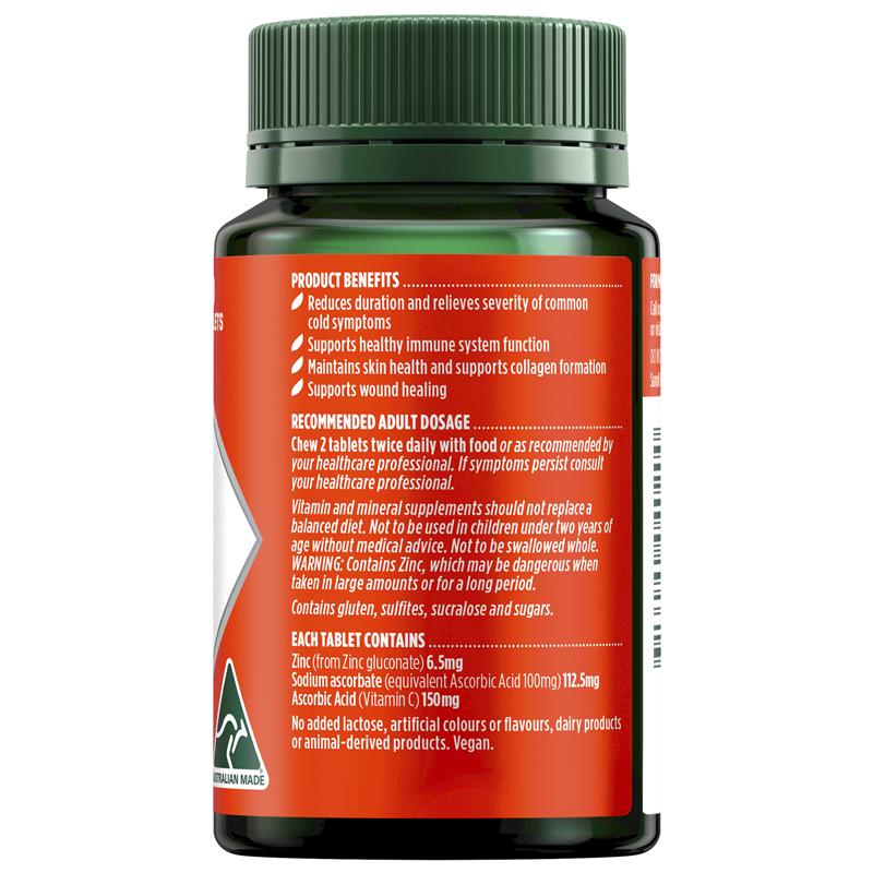 Load image into Gallery viewer, Nature's Own Zinc + C 60 Tablets
