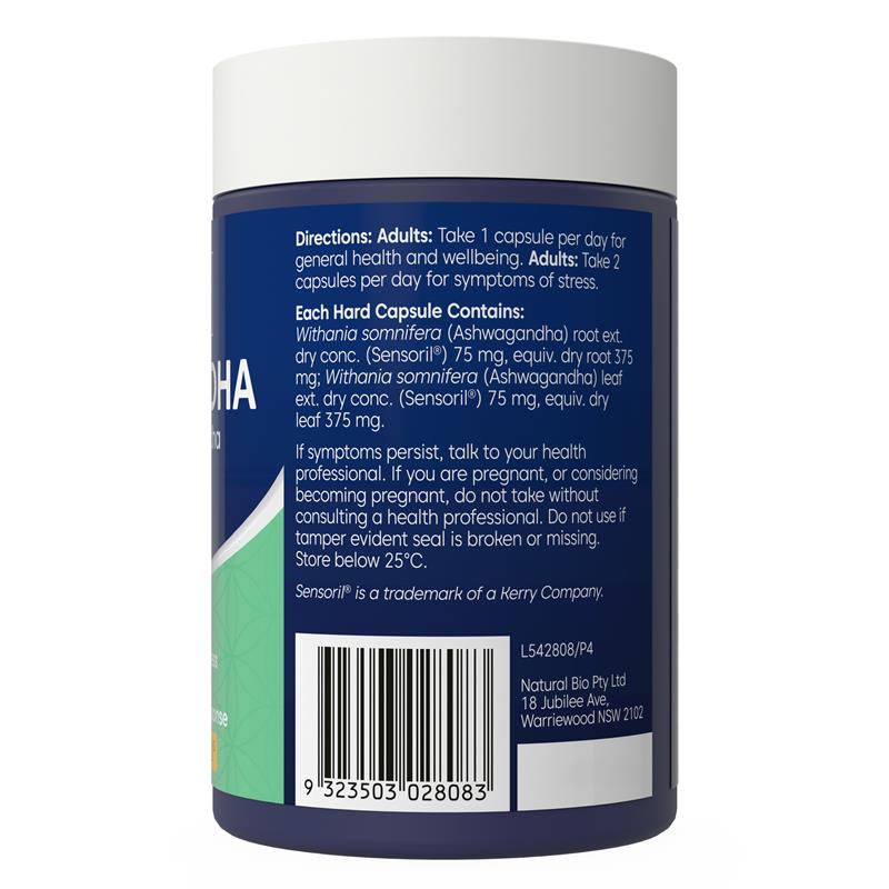 Load image into Gallery viewer, Bioglan Ashwagandha 120 Vegan Hard Capsules
