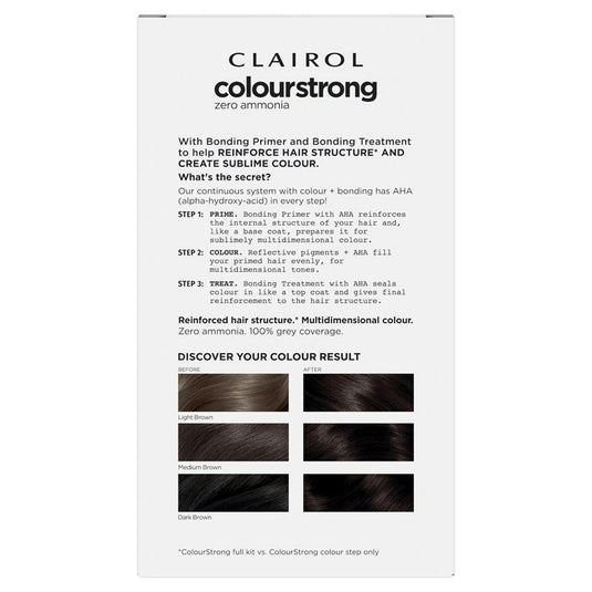 Clairol Colour Strong Kit 3.0 Darkest Brown
