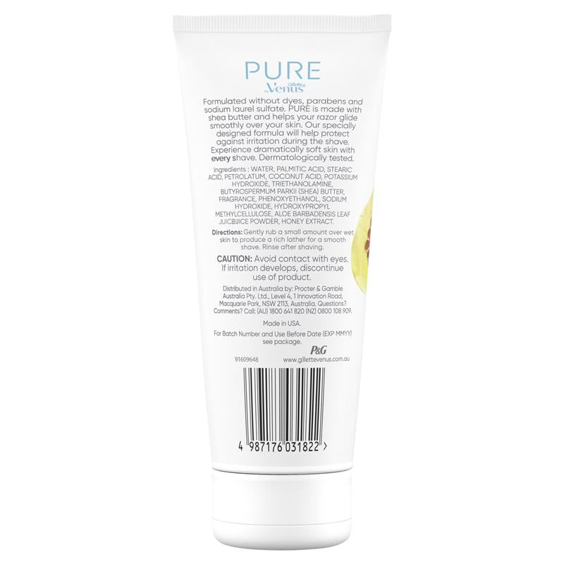 Load image into Gallery viewer, Gillette Venus Pure Shaving Cream Manuka Honey &amp; Vanilla 174g
