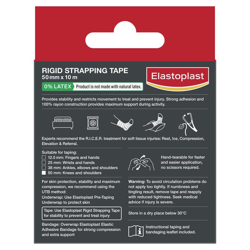 Load image into Gallery viewer, Elastoplast Sport Rigid Strapping Tape 50mm x 10m
