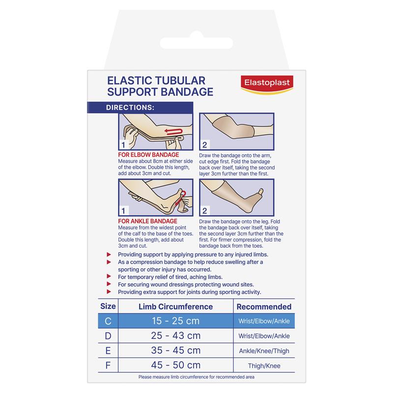 Load image into Gallery viewer, Elastoplast Elastic Tubular Support Bandage Size C Small 15-25cm
