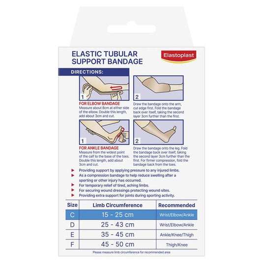 Elastoplast Elastic Tubular Support Bandage Size C Small 15-25cm