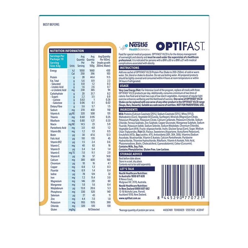 Load image into Gallery viewer, Optifast VLCD Protein Plus Shake Vanilla 10 Pack 630g
