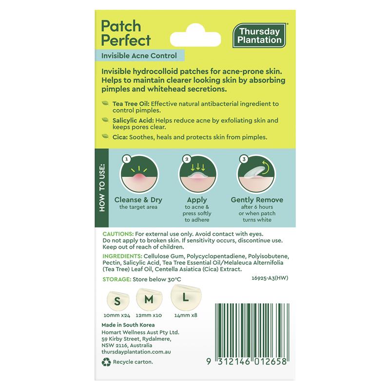Load image into Gallery viewer, Thursday Plantation Patch Perfect Invisible Acne Control 42 Patches
