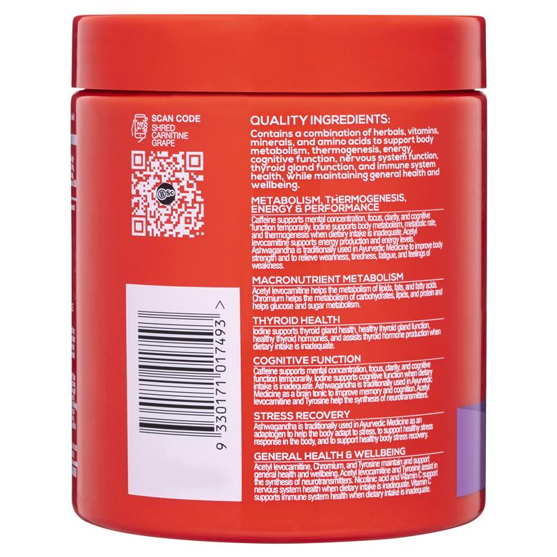 Load image into Gallery viewer, BSc Shred Carnitine Grape 300g
