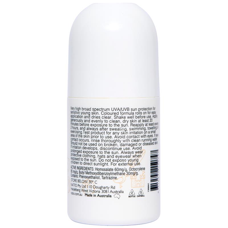 Load image into Gallery viewer, Natio Kids Everyday Sensitive Sunscreen SPF 50+ Roll On 100ml

