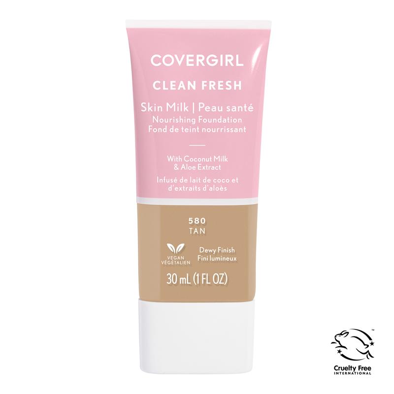 Load image into Gallery viewer, Covergirl Clean Fresh Skin Milk Vegan Foundation Tan 580
