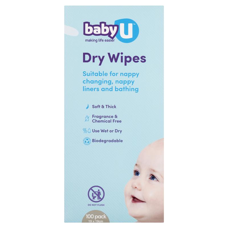 Load image into Gallery viewer, Baby U Dry Wipes 100 Pack
