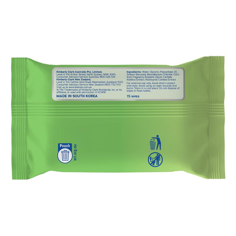 Load image into Gallery viewer, Kleenex Antibacterial Wipes 15 Pack
