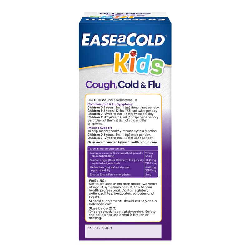 Load image into Gallery viewer, Ease a Cold Kids Cough Cold and Flu 180ml
