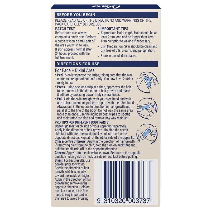 Load image into Gallery viewer, Nair Soft Natural Wax Mini Strips 20 Pack

