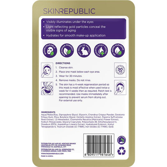 Skin Republic 24k Gold Under Eye Patches