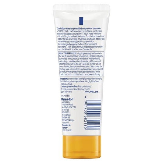 NIVEA Sun Sensitive Protect SPF50 Sunscreen Lotion 100ml