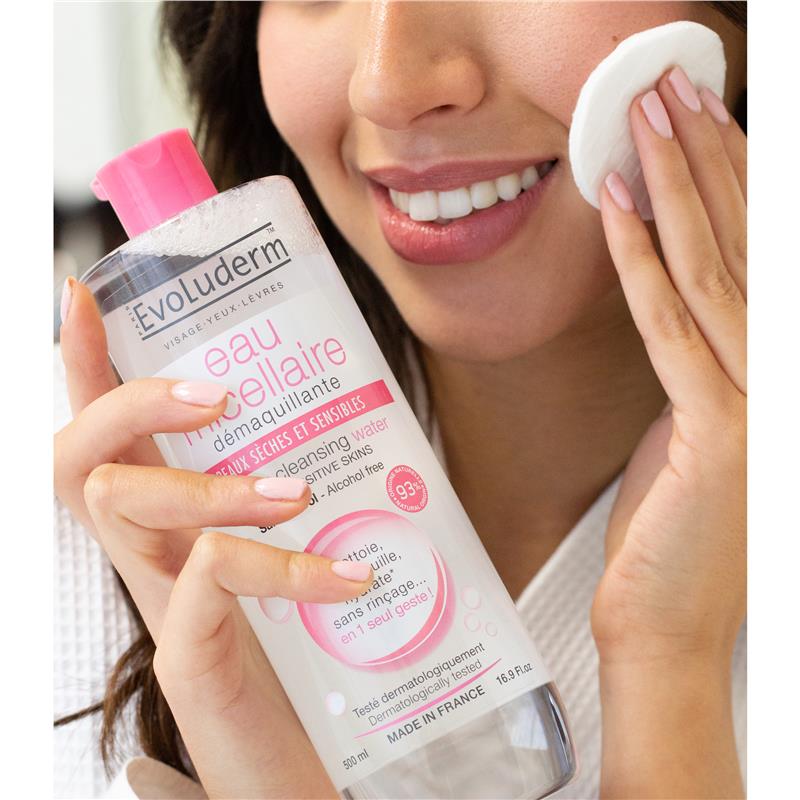Load image into Gallery viewer, Evoluderm Eau Micellaire Water Dry/Sensitive Skin 500ml
