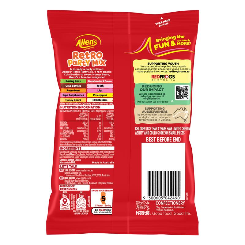 Load image into Gallery viewer, Allens Retro Party Mix 190g
