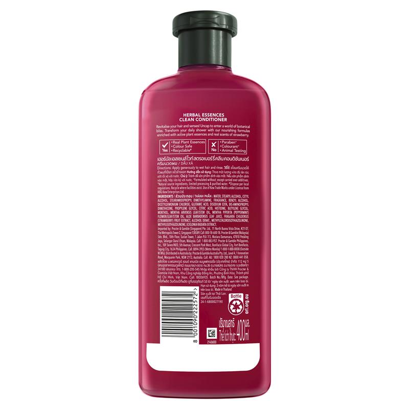 Load image into Gallery viewer, Herbal Essences Bio Renew White Strawberry &amp; Mint Conditioner 400ml

