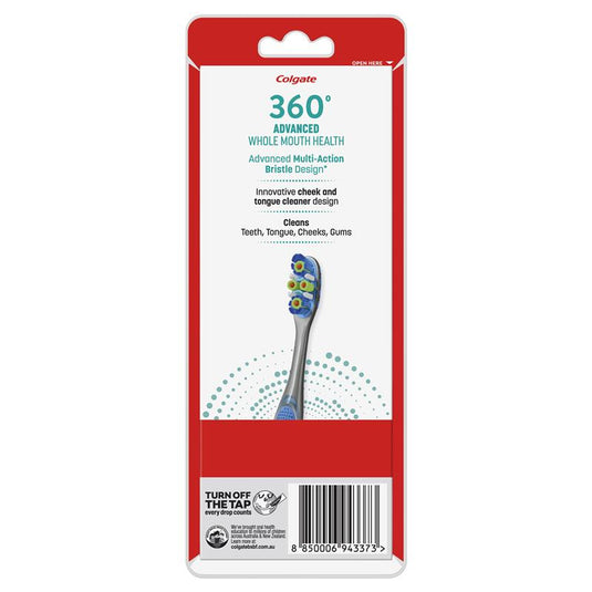 Colgate Toothbrush 360 Degree Advanced Whole Mouth Health Soft 4 Pack