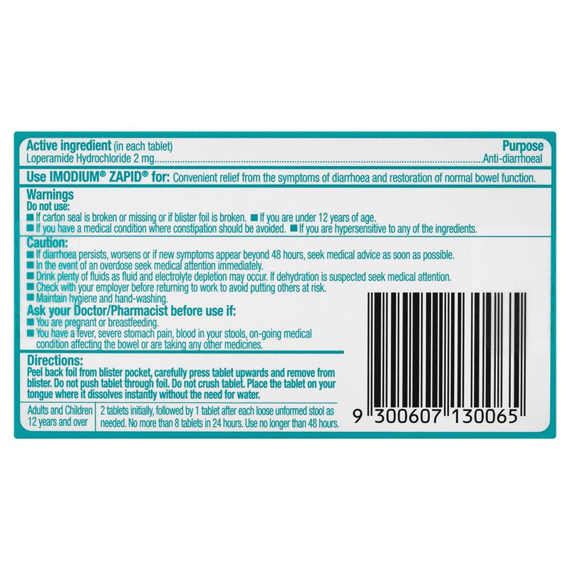 Load image into Gallery viewer, Imodium Zapid Diarrhoea Tablets 6 Pack

