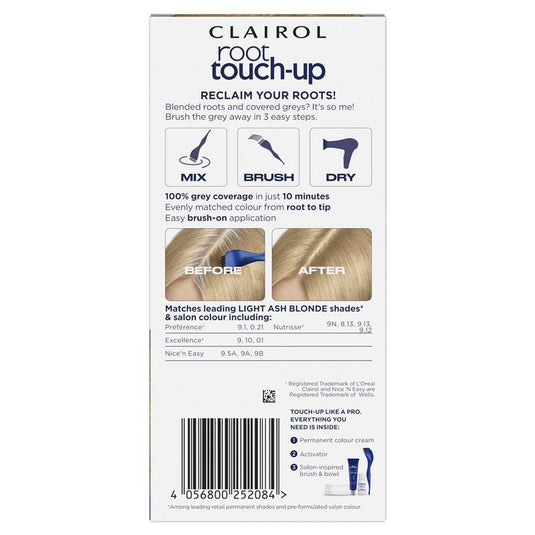 Clairol Nice N Easy Root Touch Up Permanent Hair Colour 9A Ash Blonde