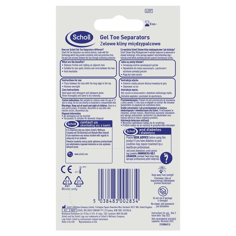 Load image into Gallery viewer, Scholl Gel Toe Separator Pain Relief and Protection
