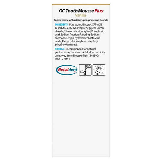 GC Tooth Mousse Plus Vanilla 40g