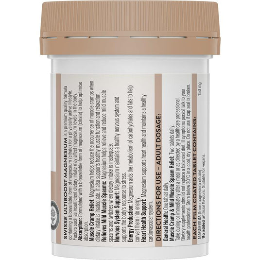 Swisse Ultiboost Magnesium 60 Tablets