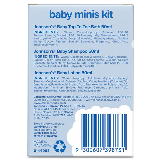 Johnsons Baby Minis Travel Kit
