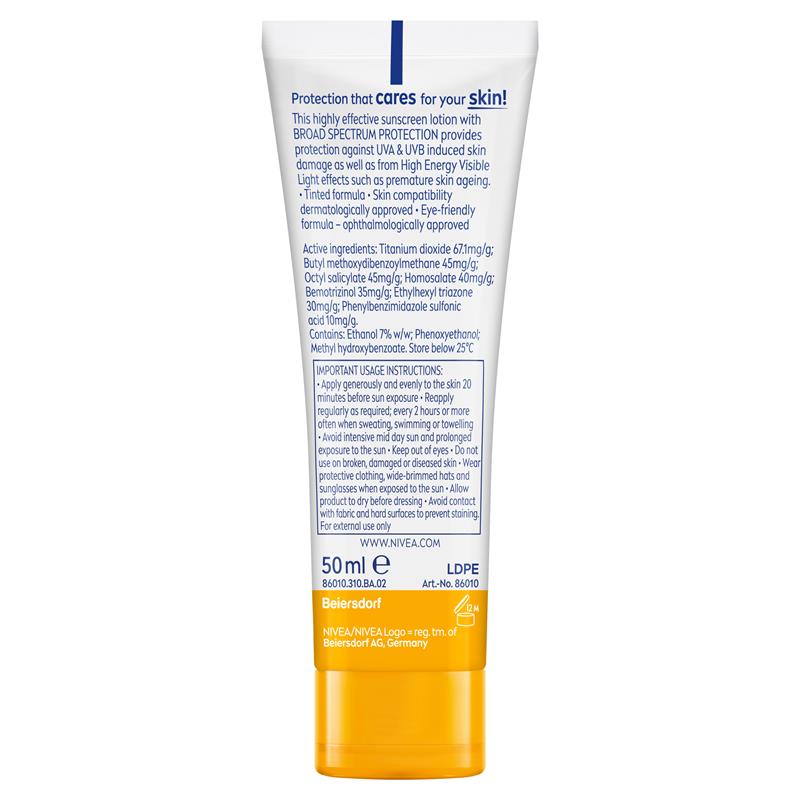 Load image into Gallery viewer, NIVEA Sun UV Face Sunscreen BB Cream SPF50 50ml
