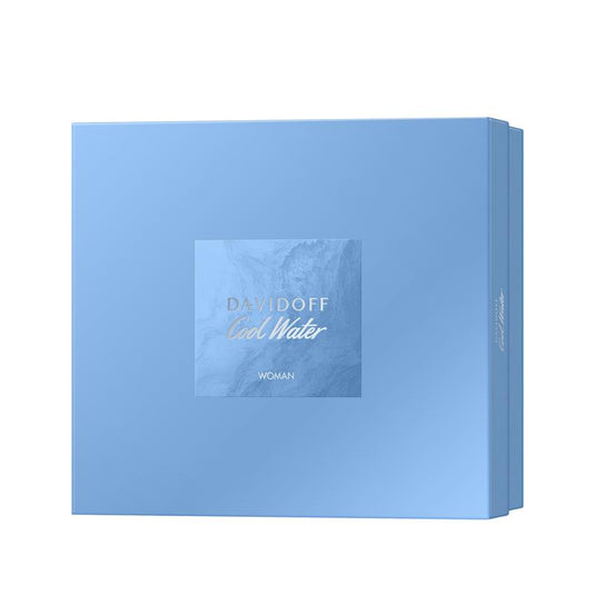 Davidoff Cool Water Women Eau de Toilette100ml + Shower Gel 75ml & Body Lotion 75ml Set