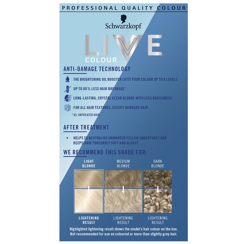 Load image into Gallery viewer, Schwarzkopf Live Colour Permanent Intense Bleach Absolute Platinum 00A
