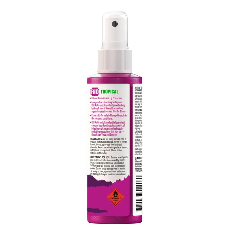 Load image into Gallery viewer, Rid Tropical Strength Antiseptic Insect Repellent Pump Spray 100ml
