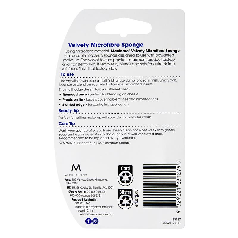 Load image into Gallery viewer, Manicare Velvety Microfibre Sponge Latex Free
