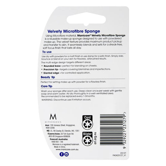 Manicare Velvety Microfibre Sponge Latex Free