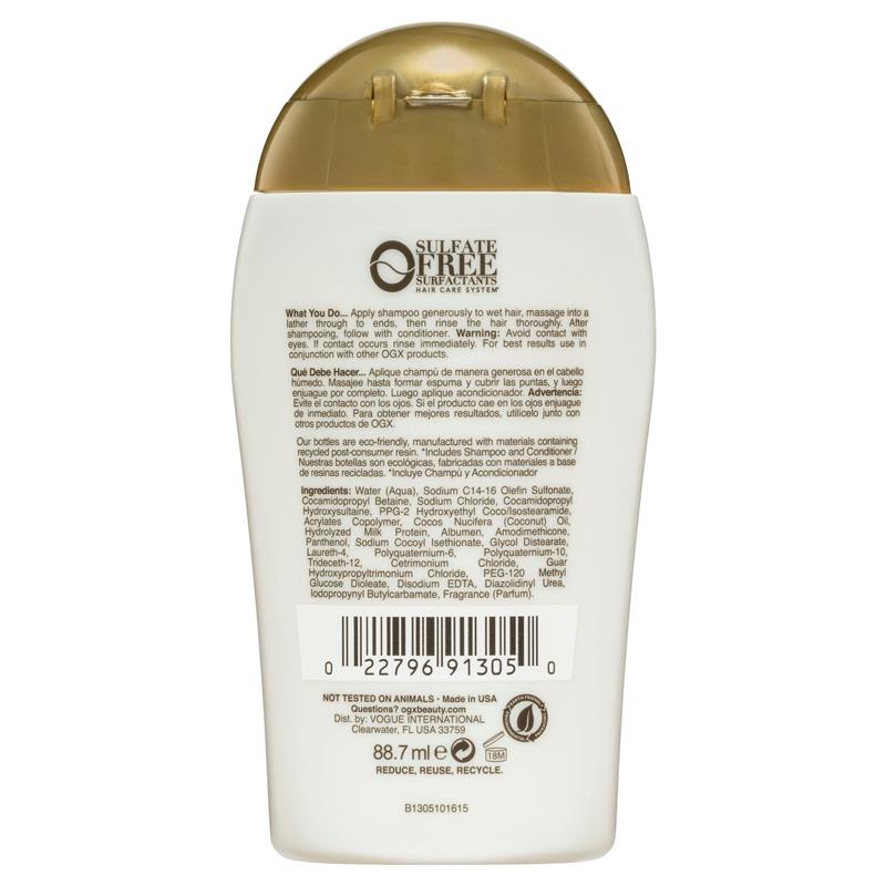 Load image into Gallery viewer, Ogx Nourishing + Hydrating Coconut Milk Shampoo For Dry Hair 88.7mL

