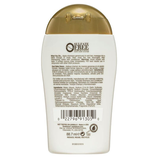 Ogx Nourishing + Hydrating Coconut Milk Shampoo For Dry Hair 88.7mL