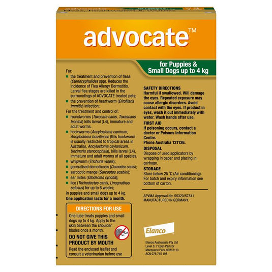 Advocate Dog 0-4KG Small 3