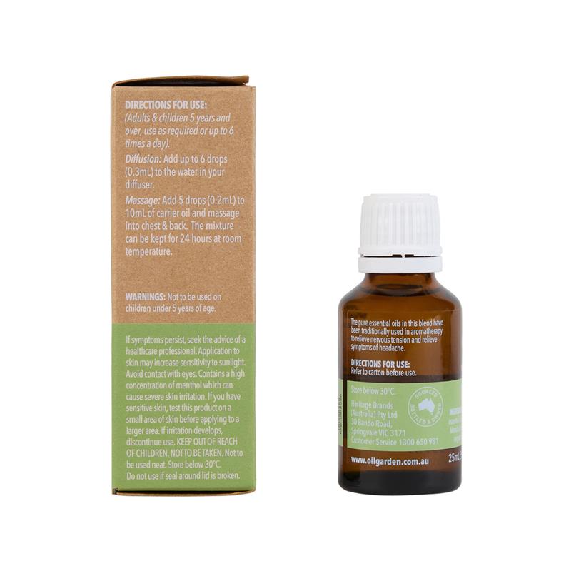 Load image into Gallery viewer, Oil Garden Natural Remedies Headache Oil 25ml
