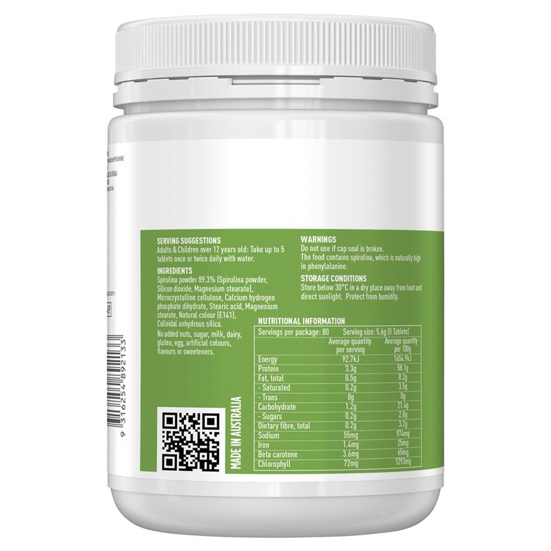 Load image into Gallery viewer, Healthy Care Super Spirulina 400 Tablets
