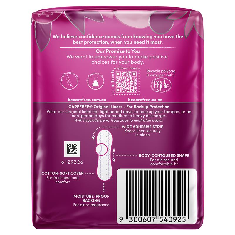 Load image into Gallery viewer, Carefree Original Shower Fresh Scented Panty Liners 30 Pack
