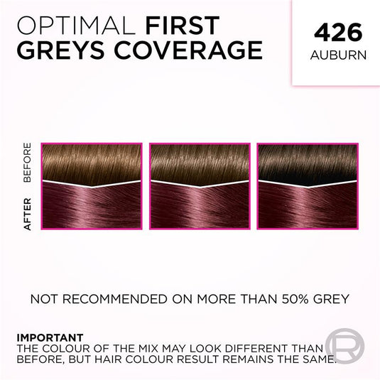 L'Oreal Paris Casting Creme Gloss Semi-Permanent Hair Colour - 426 Auburn (Ammonia Free)