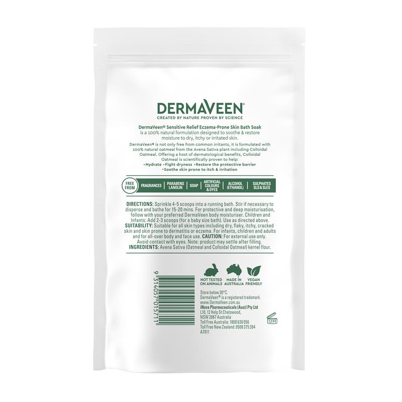 Load image into Gallery viewer, DermaVeen Calmexa Sensitive Relief Bath Soak 200g
