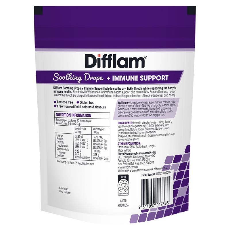 Load image into Gallery viewer, Difflam Soothing Drops + Immune Support Black Elderberry 20 Drops
