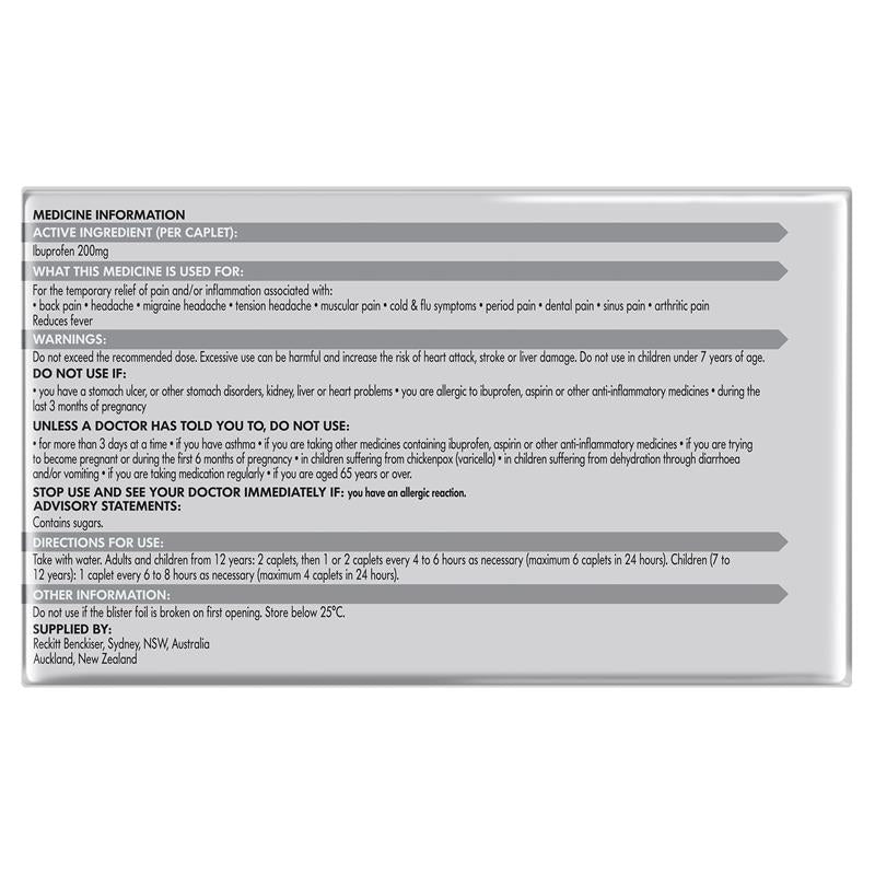 Load image into Gallery viewer, Nurofen Pain and Inflammation Relief Caplets 200mg Ibuprofen 96 Pack
