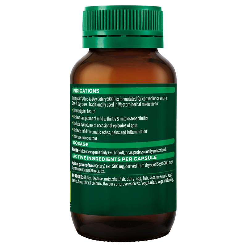 Load image into Gallery viewer, Thompson's One-A-Day Celery Seed 5000mg 60 Capsules
