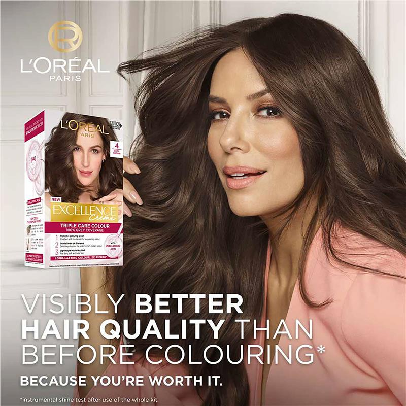 Load image into Gallery viewer, L'Oreal Excellence Creme 4 Dark Brown Hair Colour
