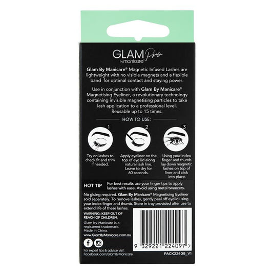 Glam By Manicare Pro Magnetic Infused Jourdan Lashes Length