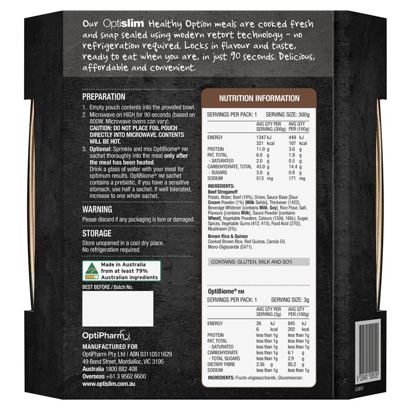 Load image into Gallery viewer, Optislim Healthy Option Meal Beef Stroganoff 300g NEW
