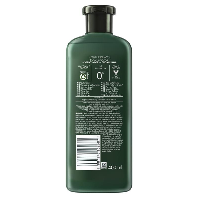 Load image into Gallery viewer, Herbal Essences Bio Renew Potent Aloe &amp; Eucalyptus Strength &amp; Moisture Conditioner 400ml
