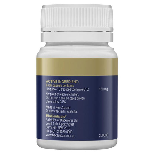 BioCeuticals Ubiquinol BioActive 150mg 30 Capsules